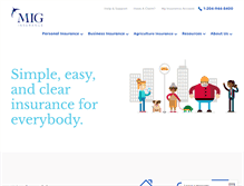 Tablet Screenshot of miginsurance.ca